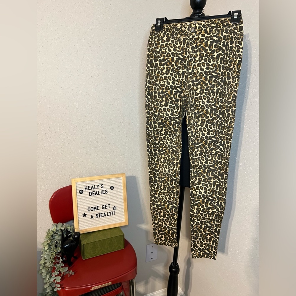 We The Free Leopard Skinny Jeans